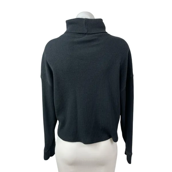 Abercrombie & Fitch Womens Black Turtleneck Long Sleeve Sweatshirt Sweater Top M - Image 4