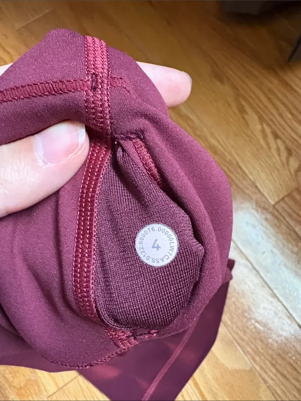 Lululemon Wunder Train High-Rise Short Sun Bleached Wash Red Merlot | Size 4, 8” - Image 6