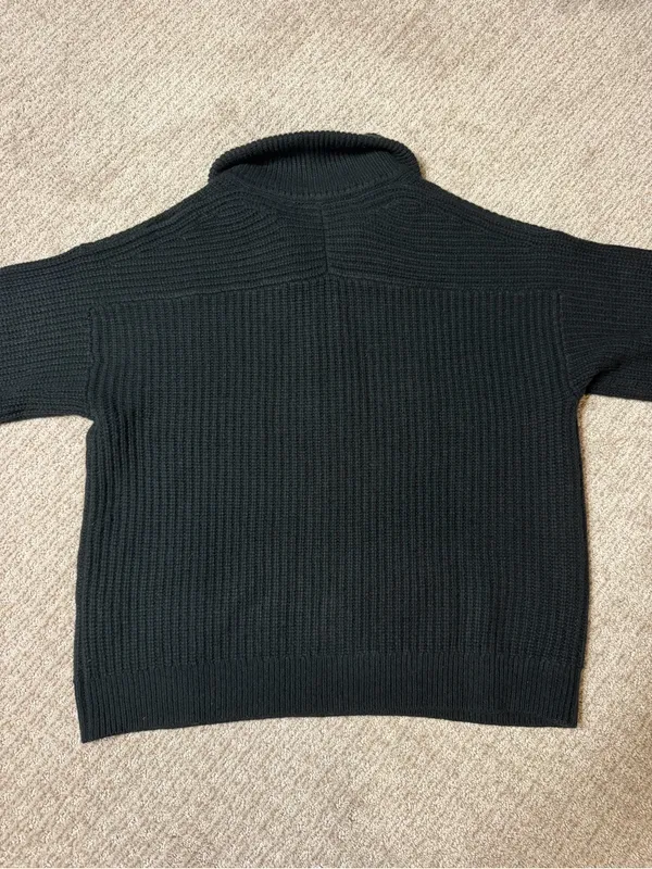 EVERLANE THE HALF-ZIP SWEATER IN WOOL SIZE SMALL - Image 8