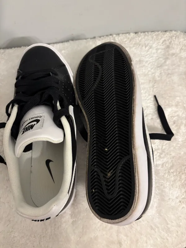 Black and white Nike Court tour sz 6.5 - Image 5