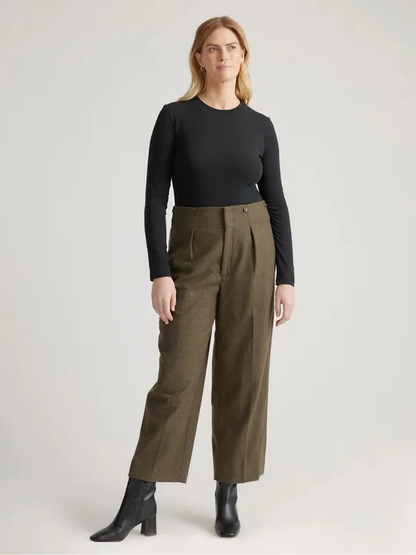 Quince Stretch Cotton Jersey Long Sleeve Bodysuit | Medium | Black - Image 5
