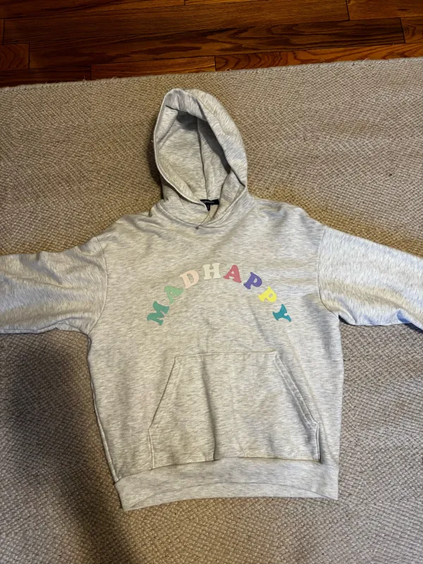 Grey Madhappy Hoodie - Image 2