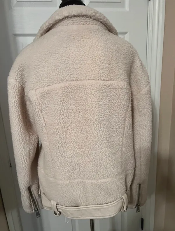 Fuzzy fall coat jacket fleece - Image 5