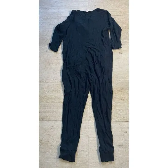 Smash + Tess Black Ribbed Long Sleeve Romper Jumpsuit Loungewear‎ - Image 5
