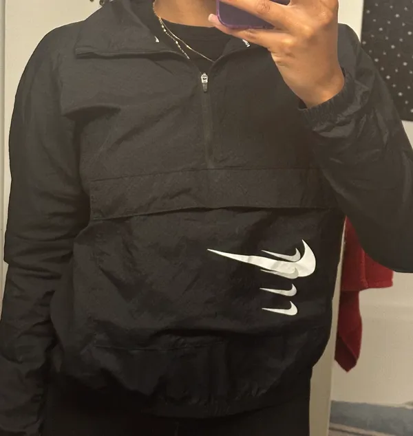 women’s quarter zip windbreaker jacket - Image 2