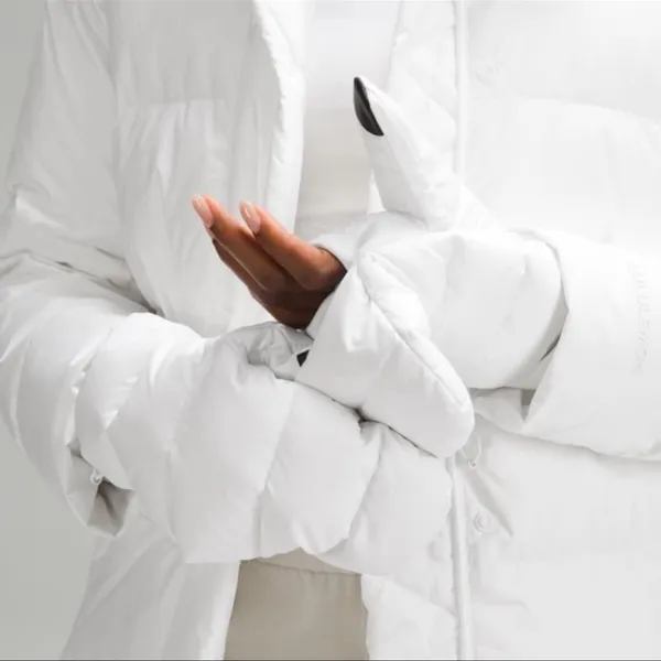 Lululemon Wunder Puff Mittens White Unisex Large XL NWT - Image 7