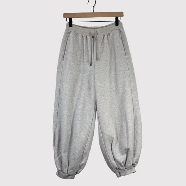 Nap Loungewear Womens Pants Gray Balloon Jogger Loose Streetwear Y2K Medium - Image 2