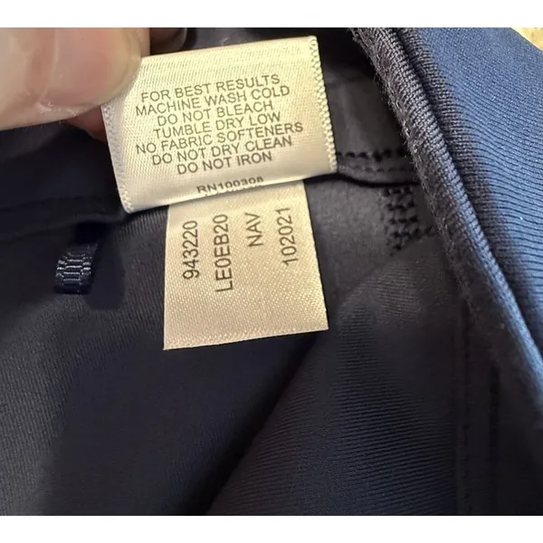 Peter Millar 18” Skort Sz XS Petal Hem Navy Blue Golf Tennis Skirt PullOn UPF50+ - Image 5