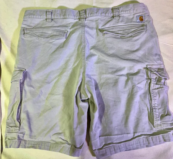 Carhartt Men’s Khaki Relaxed Fit Shorts 42 - Image 9