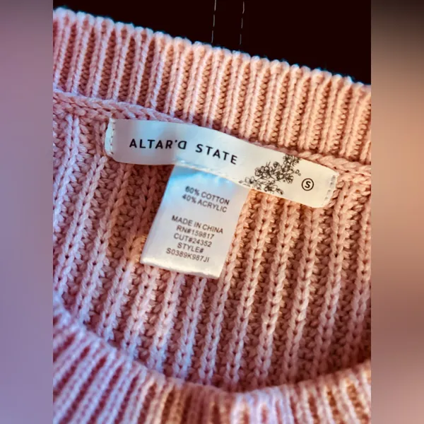 Altar’d State Cory Ribbon Sleeve Sweater - Image 3