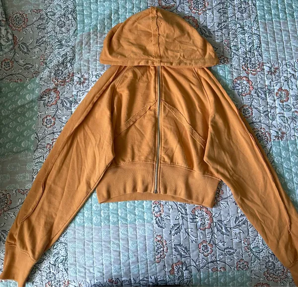 Cropped zip up Gold - Image 2