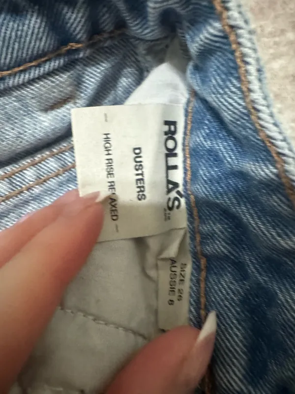 Rollas dusters denim shorts size 26 - Image 3