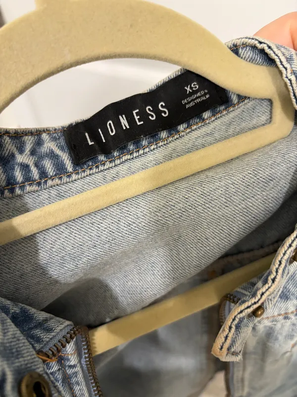 Lioness Denim Motor Jacket - Image 5