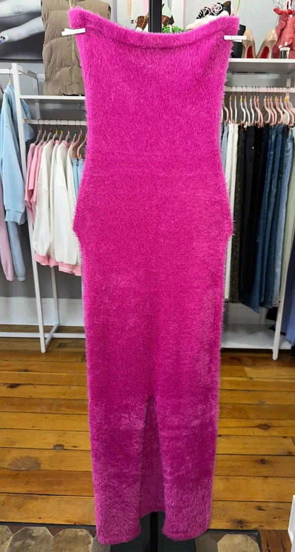 White Fox Strapless Maxi Dress - Image 8