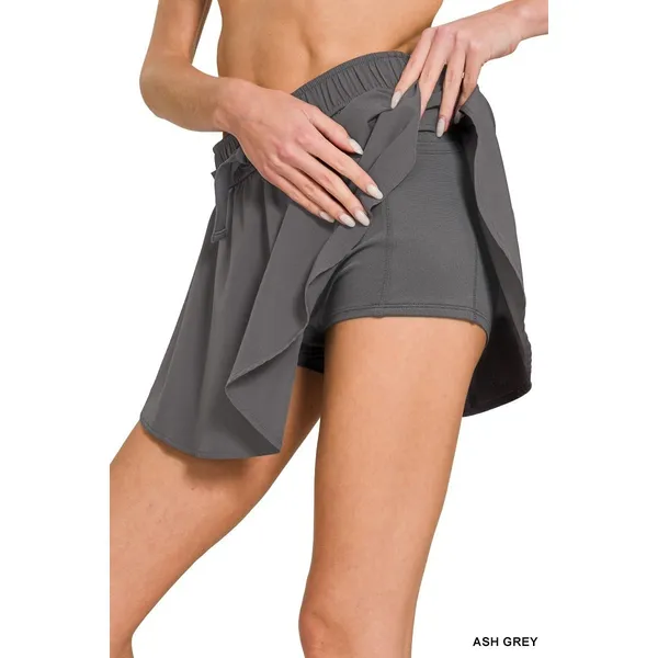 Zenana‎ Soft Woven Active Skorts - Medium - Image 4