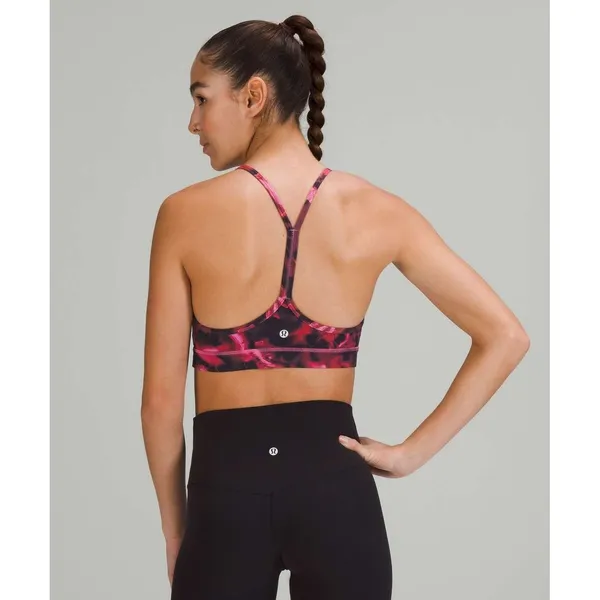 Lululemon Flow Y‎ Nulu Bra *Light Support, A–C Cups Intensity Pink Blossom Multi - Image 2
