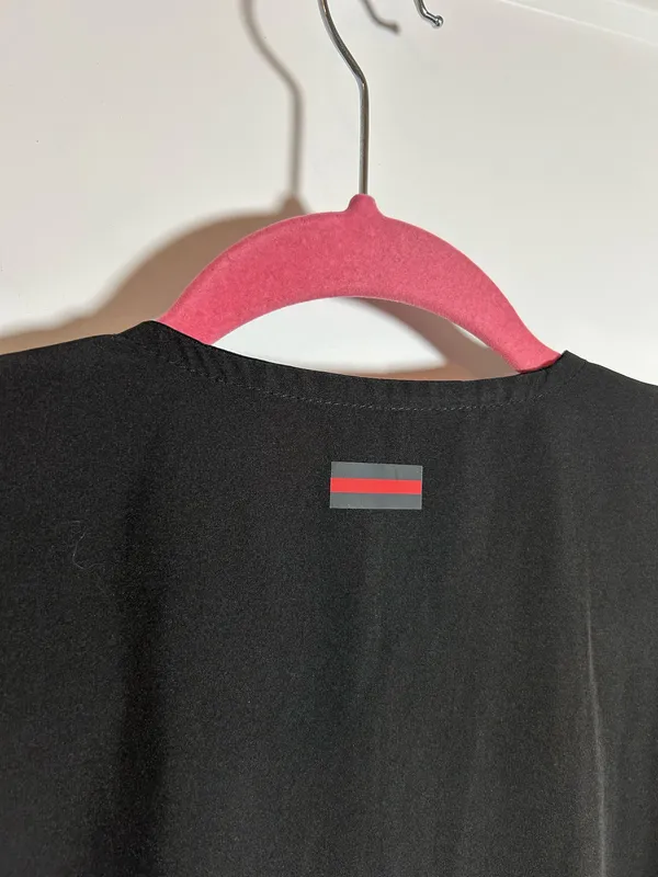 Women’s medium black scrubs medical top - Image 6