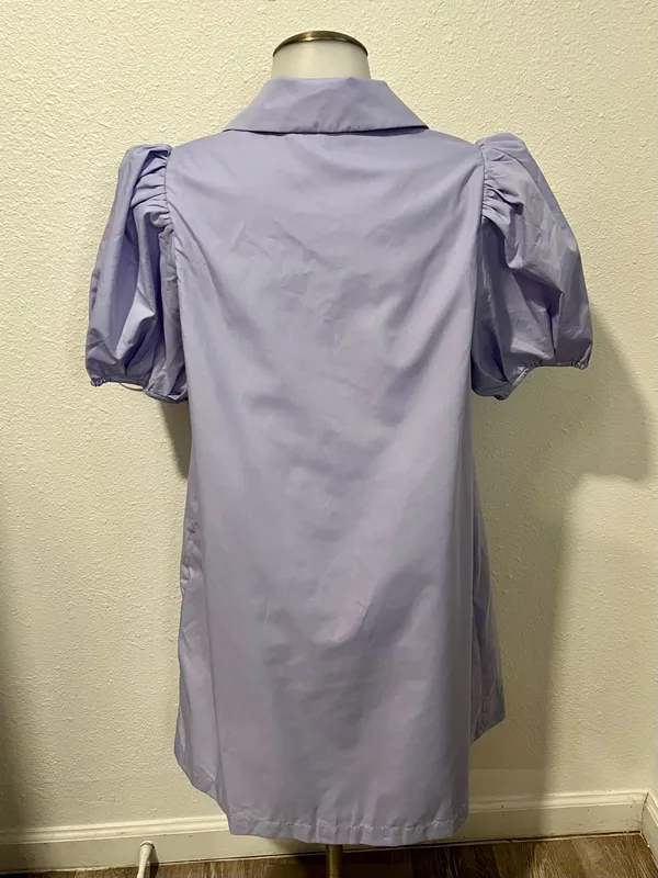 Entro Boutique Lavender Dress Size Medium - Image 4