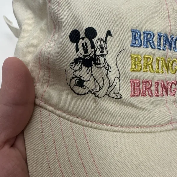 Walt Disney Disney Parks Baseball Hat Beige Mickey Mouse Bring Kindness New - Image 3