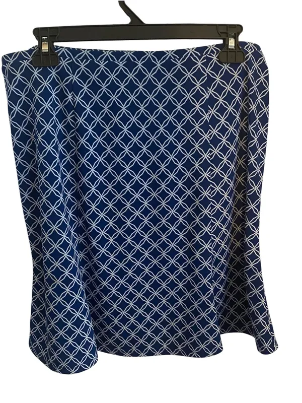 Express Vintage y2k twee Blue Patterned Skirt mini skirt 70s school girl vibes - Image 4