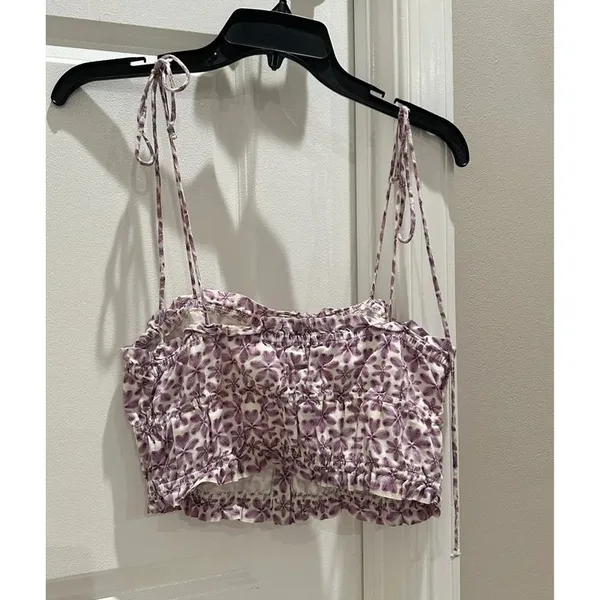 Aerie Woven Button Front Tank Top - Image 3