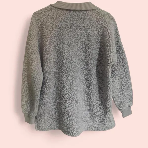 Women’s Aerie Sherpa Quarter Zip Pullover Lilac Size XS - Image 7