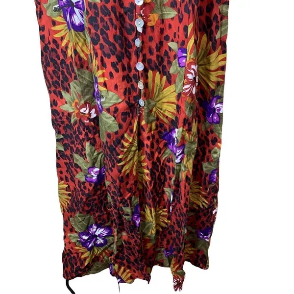 Vintage Scarlett sleeveless button front maxi dress‎ - Image 4