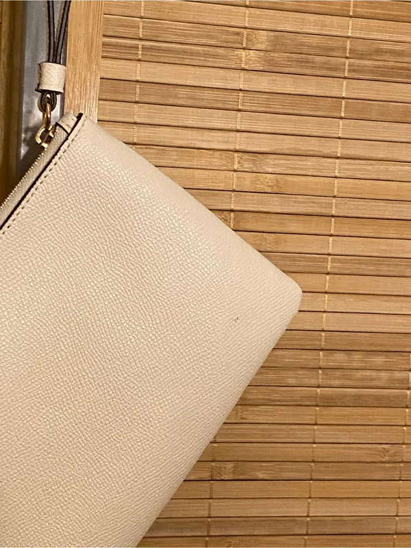 Coach Large Corner Zip Wrislet Wallet Chalk 3888 clutch wristlet - Image 9