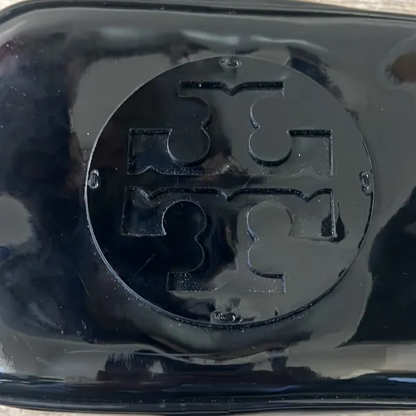Tory Burch Black Plastic Cosmetic Bag - Image 3