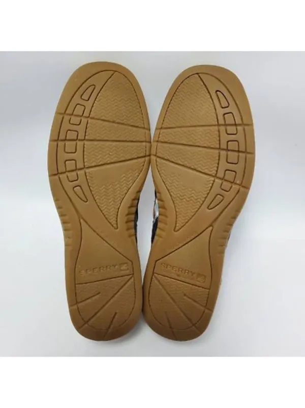 Sperry Top Slider Bluefish Plaid Slip On Oxford Boat Shoes Leather Sz 7 M Brown - Image 10