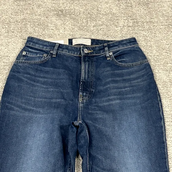 Everlane The Curvy Cheeky Straight Jeans Womens 30R High Rise Blue Denim New - Image 2