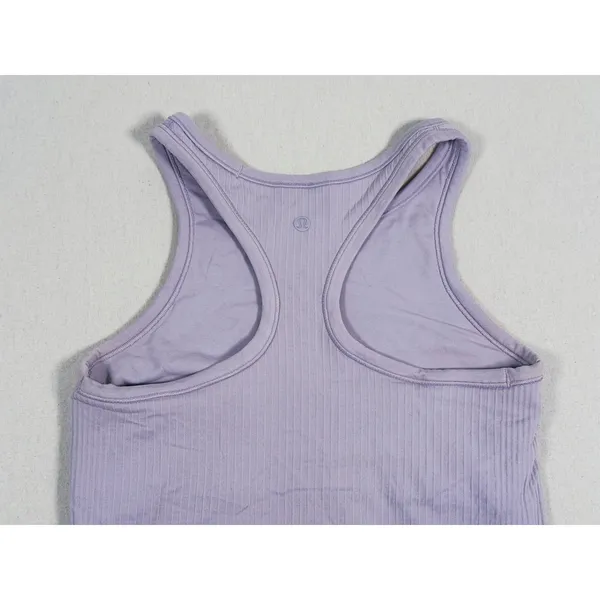 Lululemon Ebb To Street Cropped Racerback Tank Size 6 Lavender Yoga Studio Gym - Image 6