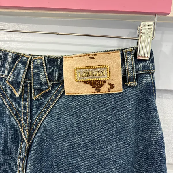 Vintage 80s/90s Lawman Western Button Fly High Waisted - Image 5