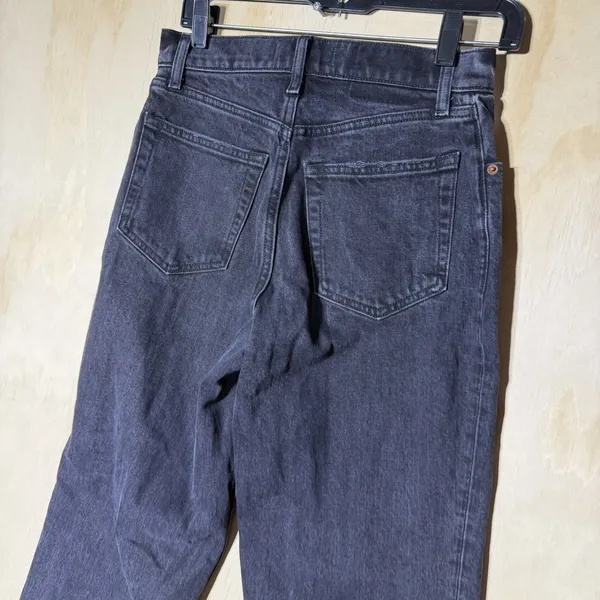 Abercrombie & Fitch 90s Straight Jeans Womens 27 4 Black Ultra High Rise Denim - Image 7
