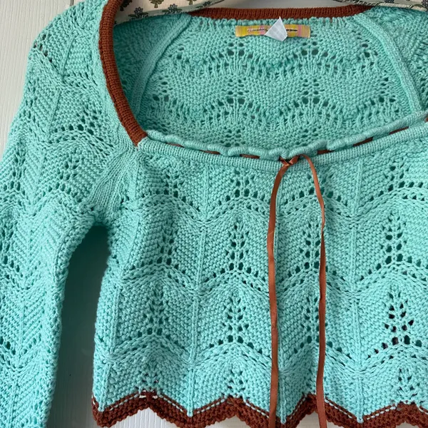 Urban Outfitters Crochet Sweater Crop Top - Image 3