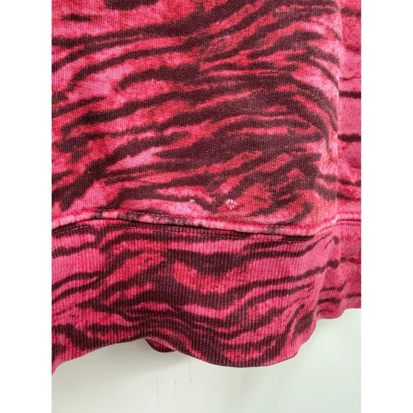 Pam & Gela Tiger Print Sweater Women's XS Pink‎ Casual Statement Top Chic - Image 7