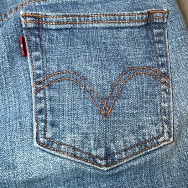 Levis 515 Womens Size 8 Medium Straight Leg Jeans Stretch Blue Denim Everyday - Image 16