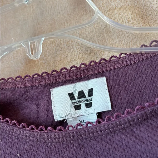 FINAL MARKDOWN Junction west plum Long Sleeve Top xl - Image 2