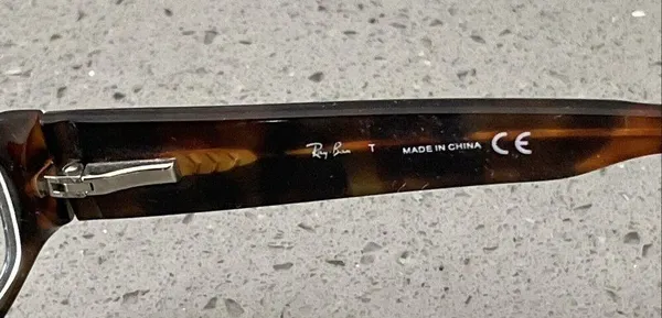 Ray-Ban Eyeglasses Frames ONLY RB5081 2147 Black Tortoise Rectangular 52-16-135 - Image 7