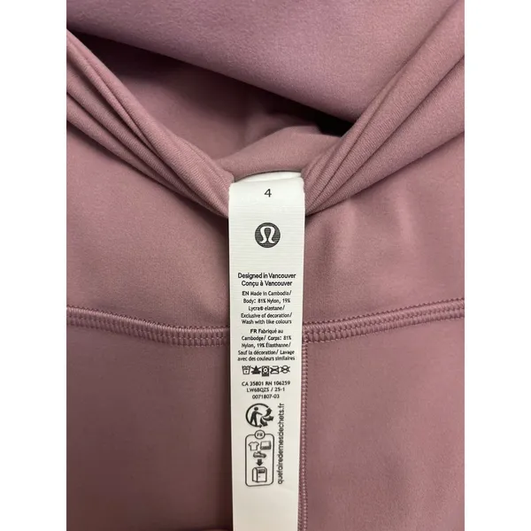 NWT Lululemon Align size 4 23” leggings lavander lux Authentic - Image 5