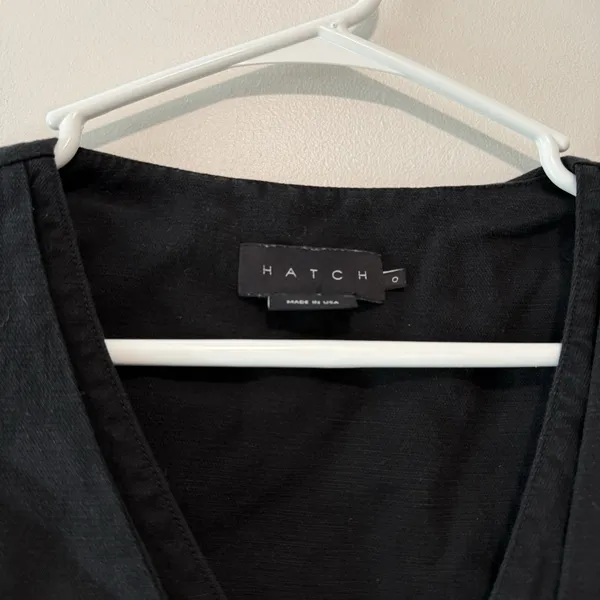 Hatch The Back In The Game‎ Nursing Tank Tencel Linen Blend in Black - Image 5