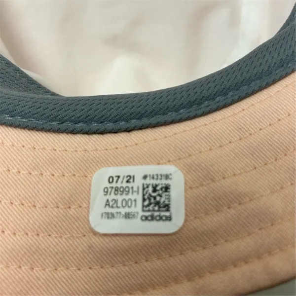 Adidas Women's Pink Bucket Hat One Size Summer Casual Logo Accents‎ - Image 8
