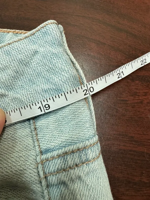 American Eagle Button Fly Patchwork Tomgirl Jeans Size 14 - Image 11