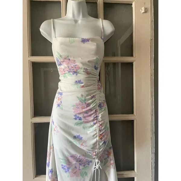 Zara Floral Ruched Dress‎ - Image 11