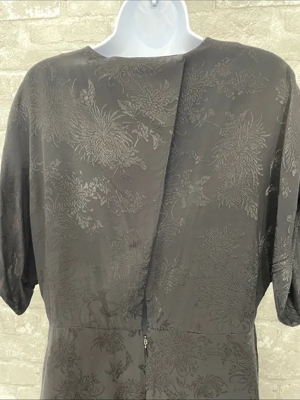 MNG Suit Black Jacquard Midi Shift Dress - Image 2