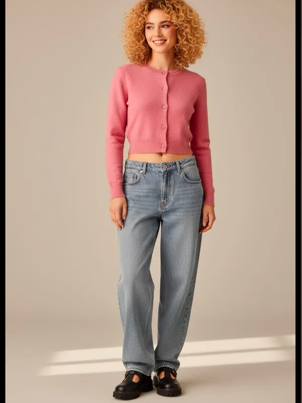 NWT Coral Pink Button - Image 3