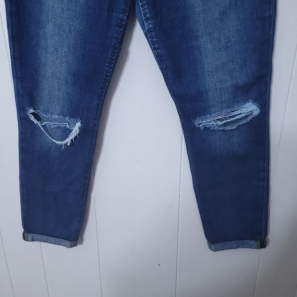 Joe’s Jeans Skinny Crop Jeans Womens Size 30 Blue Mid Rise Distressed Stretch - Image 3