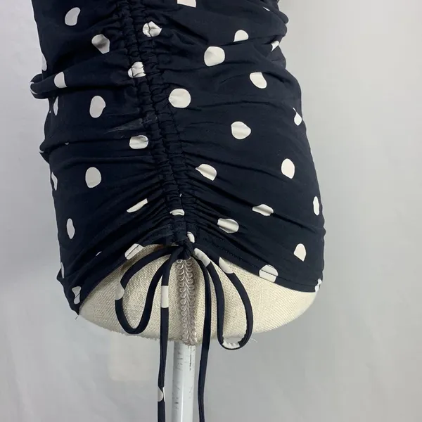 Body Maternity Halter Style Polka Dot Black and WhiteTankini Top Size Small - Image 6