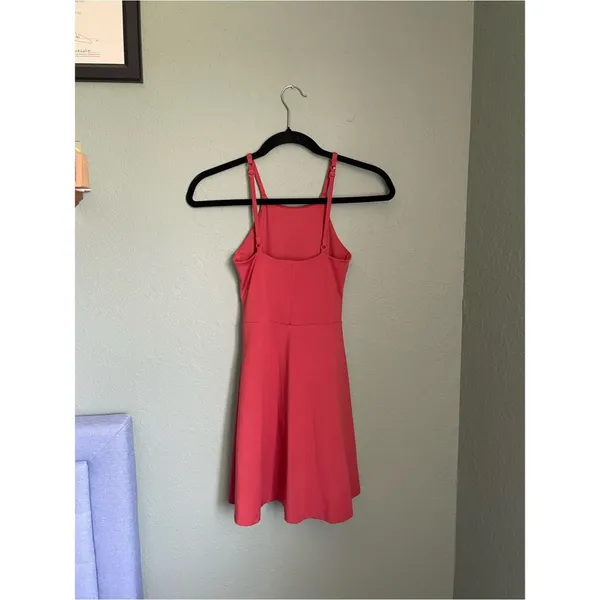 Girlfriend Collective Naomi Workout Tennis Dress Size XS Red Lava - Image 7