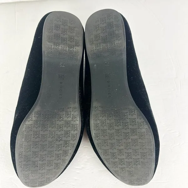 Birdies The Starling Velvet Flat Loafer Size 7.5 Black Slip On Classic Timeless - Image 8
